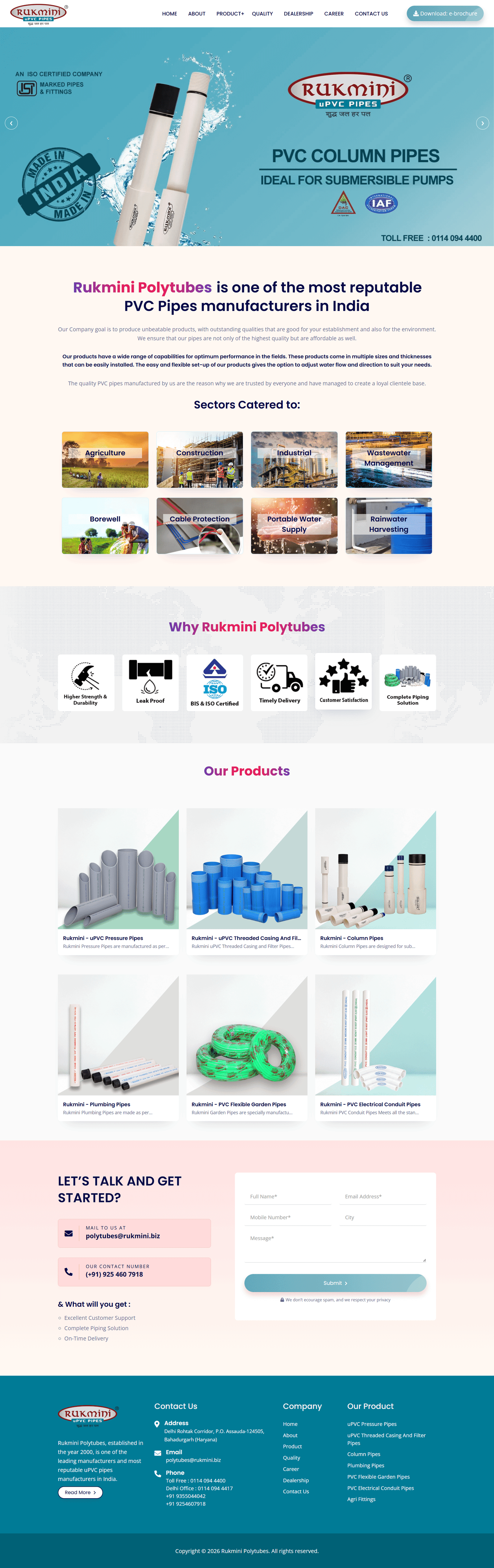 Rukmini Polytubes